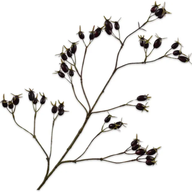 Silk-ka Kunsttak - rozenbottel - paars - H96 cm