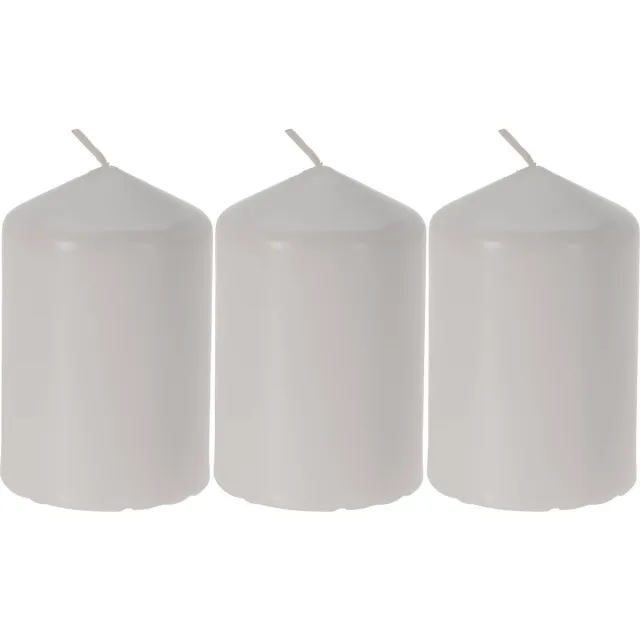 Home & Styling Collection Set van drie kaarsen, 7 cm wit