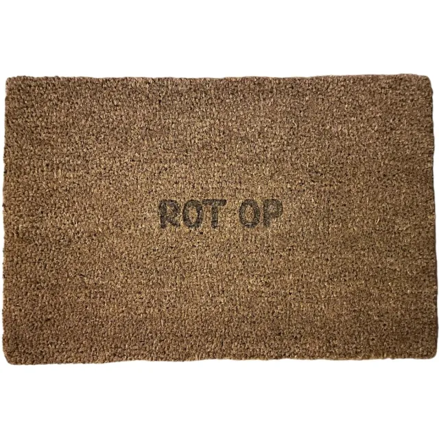 CNCCreative Deurmat - Deurmat met tekst - 60x40cm - Deurmat grappig - Deurmatten voor buiten - Deurmat binnen met print - Deurmat kokos - Rot op - Deurmat buiten - Deurmat binnen - Deurmatten