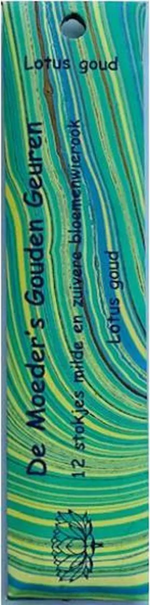 De Moeder's Geuren Wierook Lotus Goud - 12 Korte Stokjes Milde & Zuivere Bloemenwierook