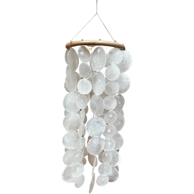 Cokos Sifra Rotan mobiel/windgong Ø16cm - Wit