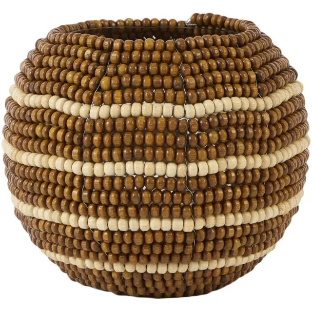 Light & Living glazen waxinelichthouder SUELO 15x12 cm - bruin/naturel