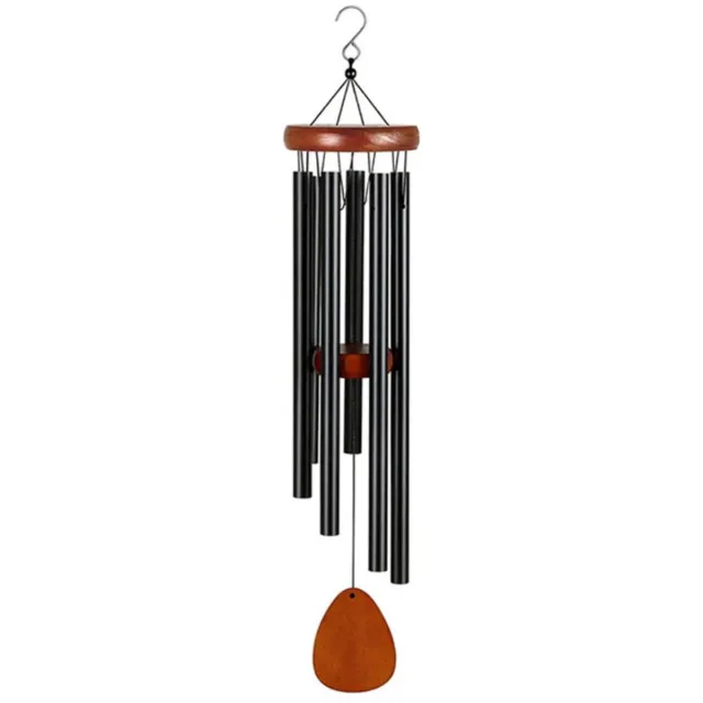 Inf Windgong — Getunde aluminium buizen met grenenhouten schijf voor tuin en terras, Length 66cm, rustgevende melodische klanken