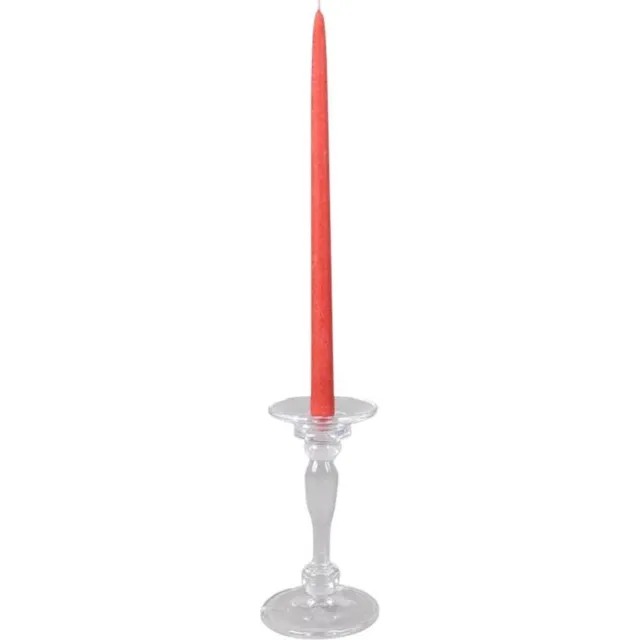 Rasteli Kandelaar - New Semplice - Glas - Glazen kandelaar voor tafelkaars, bolkaars of kaars - Ø12xH22cm - zonder kaars helder glas