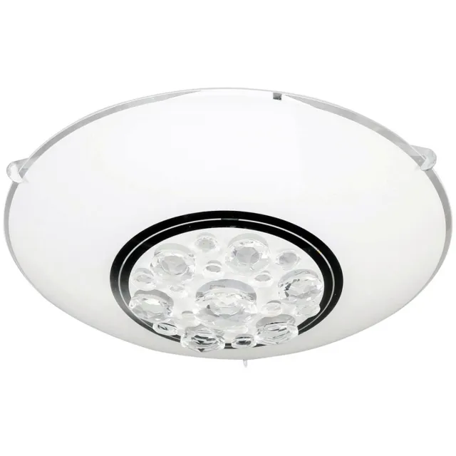 Wofi LED plafondlamp ronde verlichting glas kristallen helder wit spotlight lamp WOFI 922101060250