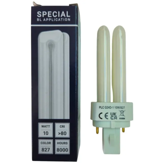 Schiefer Lamps (SL) SPL G24d-1 PL-C 2P Spaarlamp | 10W 827 2700K | 2-Pins