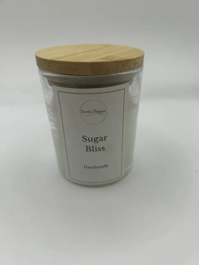 Lovely Elegance Handgemaakte Geurkaars Sugar Bliss - Duurzaam Roze