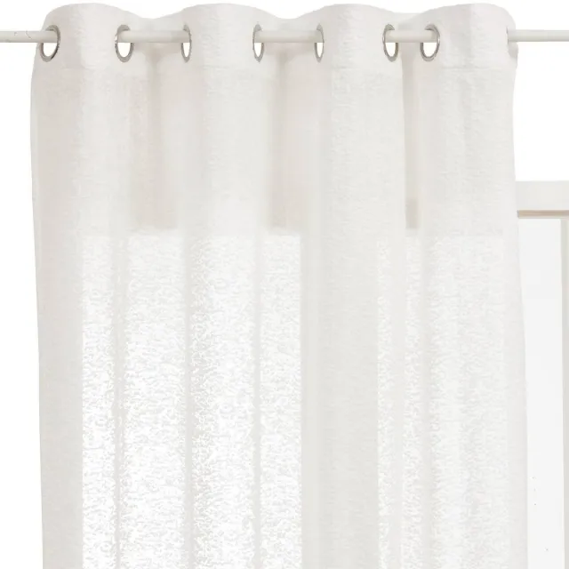 Atmosphera Créateur d'intérieur® Eyda vitrage 140x240 cm wit Blanc