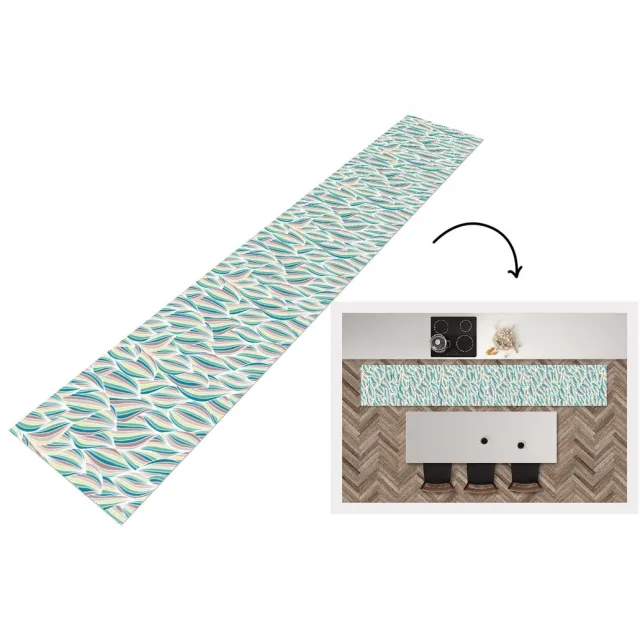 KitchenYeah Keukenloper - Keukenmat - Patronen - Strand - Zee - Abstract - Keuken vloerkleed Multicolor