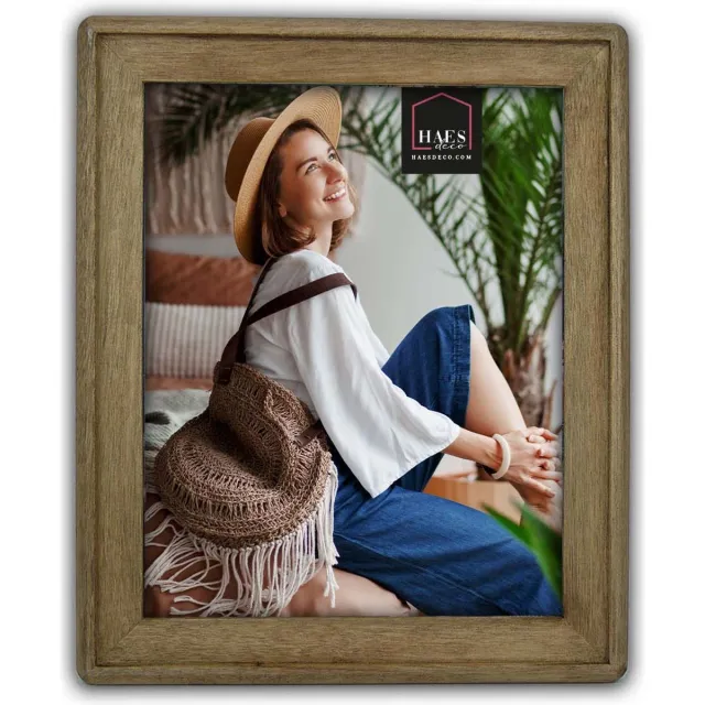 HAES deco Houten Fotolijst Malaga in rustiek bruin voor 1 foto 20x25 cm (formaat 24,8 x 29,8 cm) - SP11425