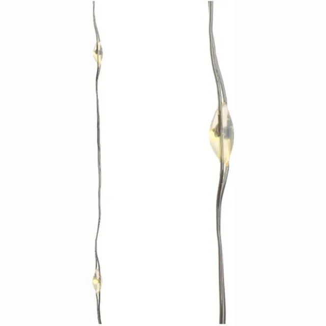 Lumineo Draadverlichting - 40 LEDs - warm wit - 195 cm - kerstverlichting batterijen