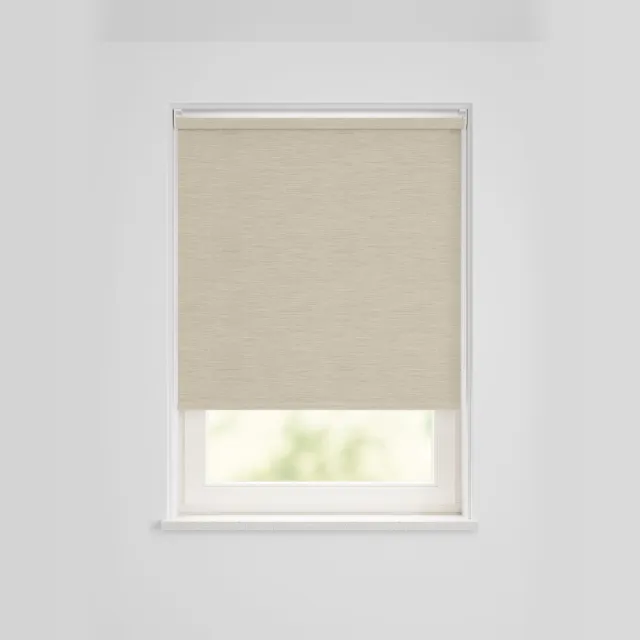 HEMA Rolgordijn Verduisterend Fijn Geweven Beige (beige)