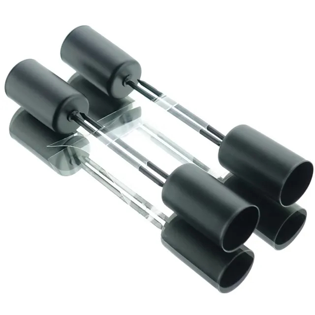 Riffelmacher & Weinberger Riffelmacher kandelaarhouder zwart 2,3 x 11 cm - metaal 4-set