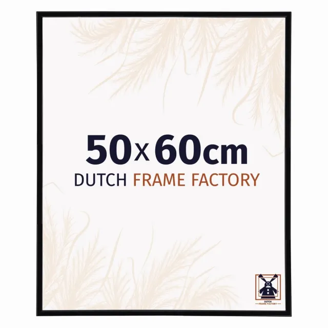 Dutch Frame Factory Fotolijst 50x60 cm - Kunststof - Zwart Hoogglans - Angers