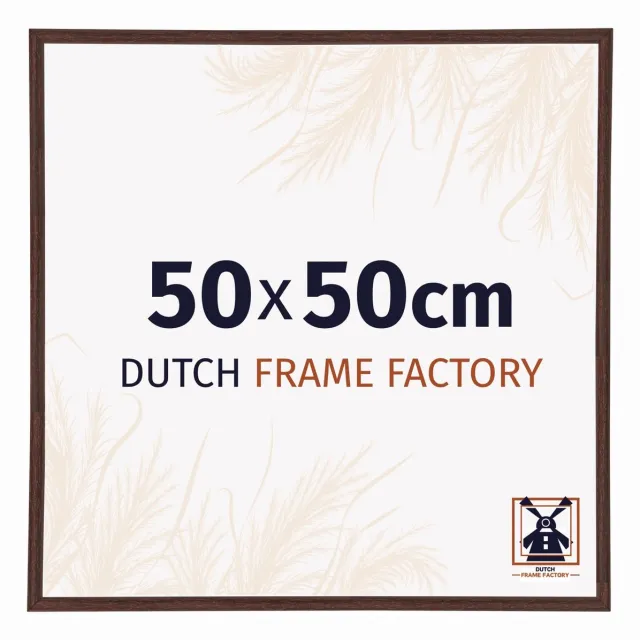 Dutch Frame Factory Fotolijst 50x50 cm - Kunststof - Bruin - Angers