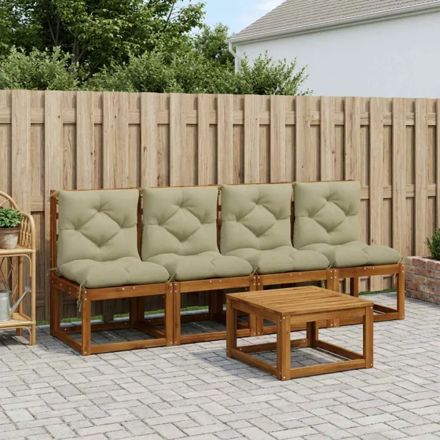 vidaXL 4-delige Palletkussens VIANEN 4 st 100% Polyester Lichtgroen