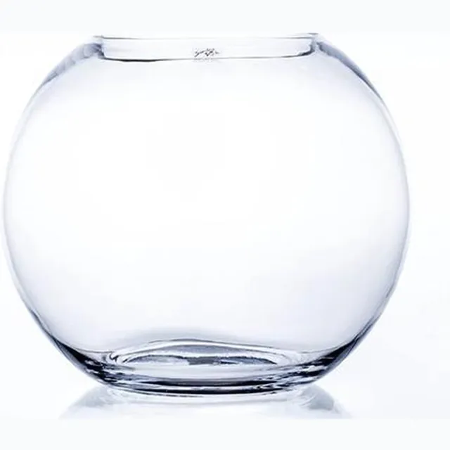 Sandra Rich Vaas transparant d40xh34cm rond glas