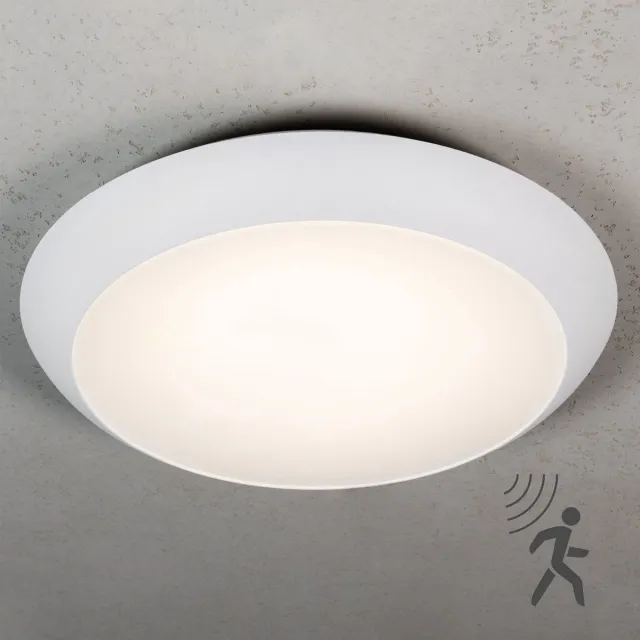 LED's light by Shada LED's Light Pro Plafondlamp 2050 met sensor - Lichtkleur en lichtsterkte dimbaar - Waterdicht - Ø 30 cm - Plafondlampen - Plafond lamp - Plafonniere - Plafonnieres - Plafoniere badkamer Wit