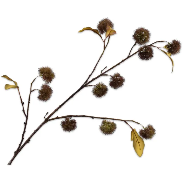 Silk-ka Kunsttak - kastanje - groen - H106 cm