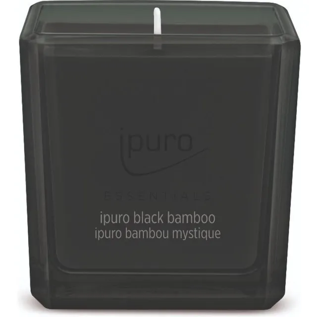 Ipuro Kaars Black Bamboo (125 GR) zwart