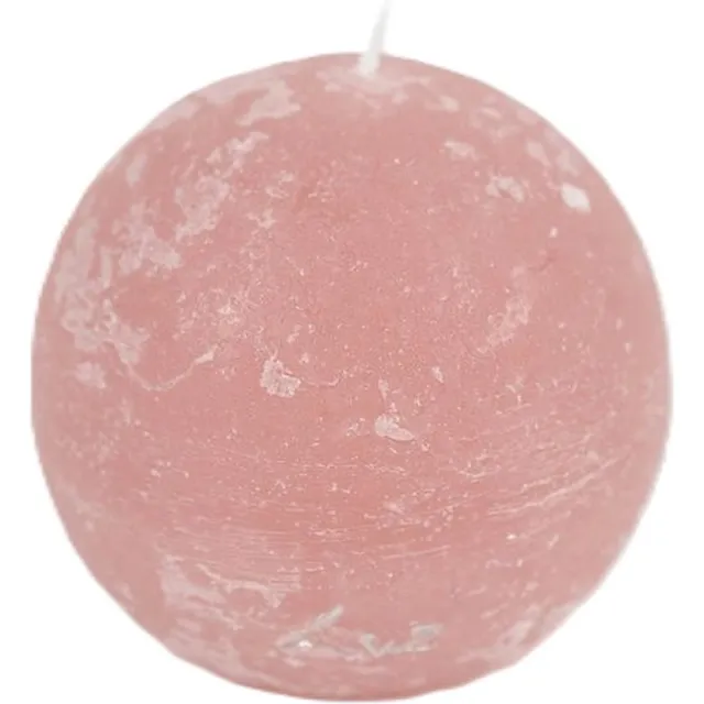 LUZ Rasteli Luz Your Kaars-Bolkaars Roze-Taupe Rosé D 8 cm Per 2 Stuks Taupe Rose