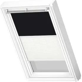 VELUX Verduisterend Rolgordijn Dfd Mk08 3009swl - Manueel - Wit Zwart