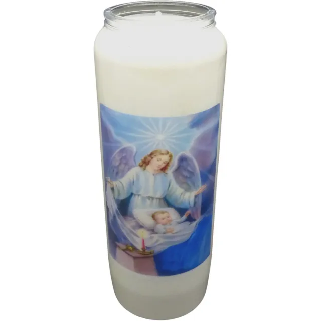 Partijhandel RODO Noveenkaars Engelen 008 - 9 dagen brander (5 stuks) wit