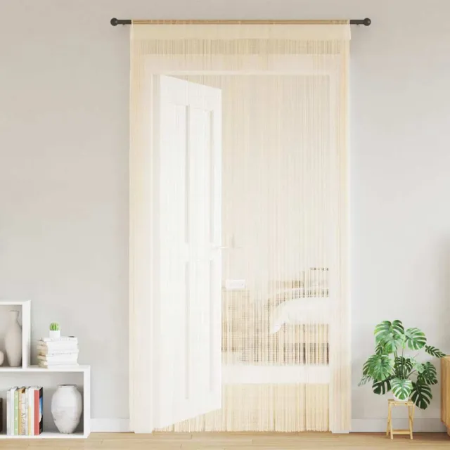 vidaXL Draadgordijnen 100x250 cm crème 2 st