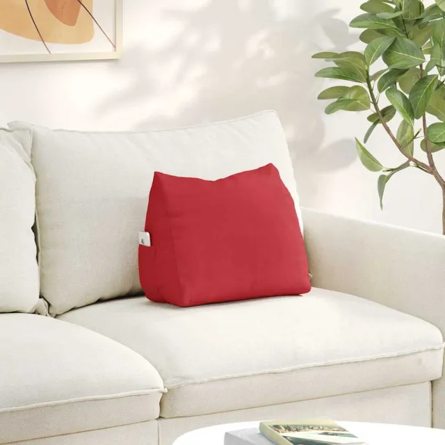 vidaXL Rugkussen Rood 45 x 35 x 20 cm Stof