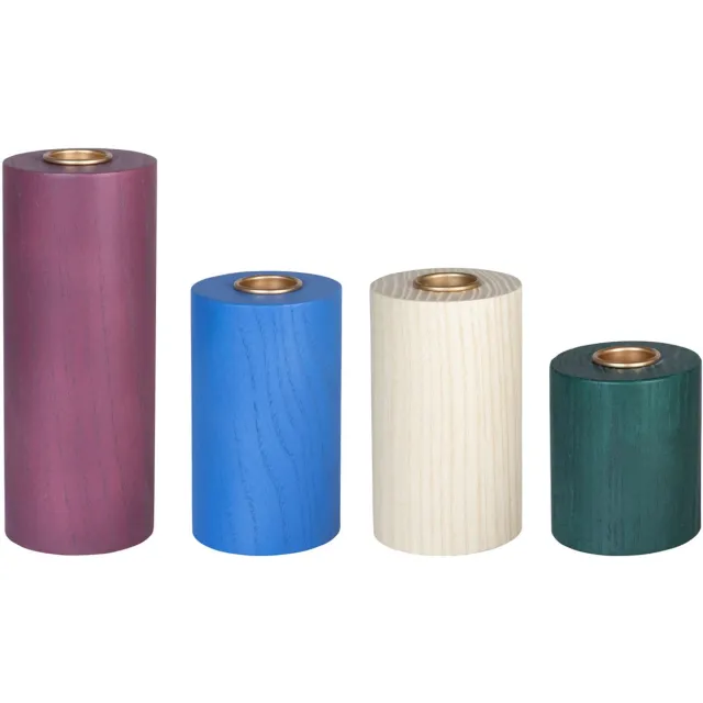 Hübsch kandelaar Crayon Blue verschillend