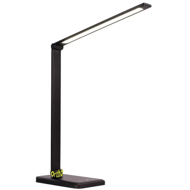 +Ortho Ortho® - Bureaulamp - Bedlamp - Leeslamp - Nachtlamp - LED - Kleur licht, van Warm Wit tot Daglicht - Dimbaar - met USB oplaadpoort - Zwart