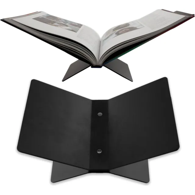 Brute Strength Boekensteun Zwart - Boekenstandaard - Boekensteun metaal zwart - Leesstandaard - Bookstand - Book holder