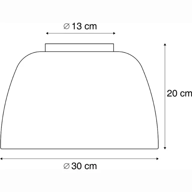 QAZQA led retro plafondlamp - Vera - groen, rond, dimbaar, 30cm, ideaal als hal, slaapkamer en woonkamer lamp