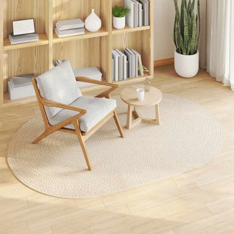 vidaXL Vloerkleed ZIZUR Crèmekleurig 200 x 140 cm Polypropyleen, foto 3