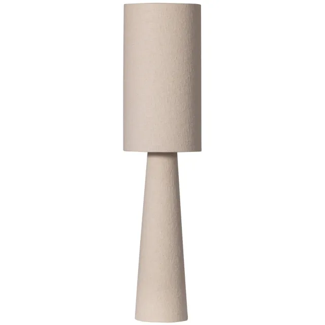 WOOOD tafellamp Loft - Metaal/Bouclé - Tapenade - 90xØ22 cm natural