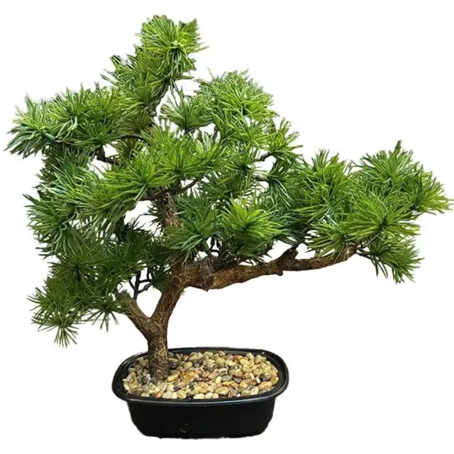 Buitengewoon Boet Kunstplant Bonsai Pine Tree - 33 cm groen