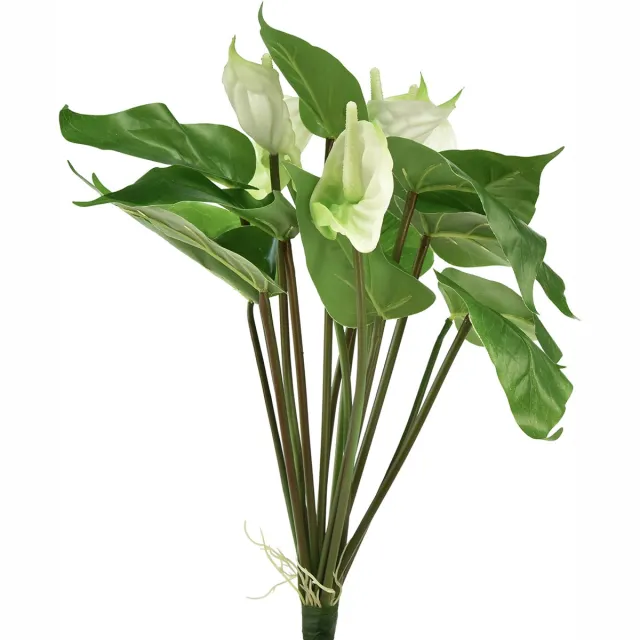 Viana Kunstbloemen, flamingobloem, kunstanthurium wit 36cm