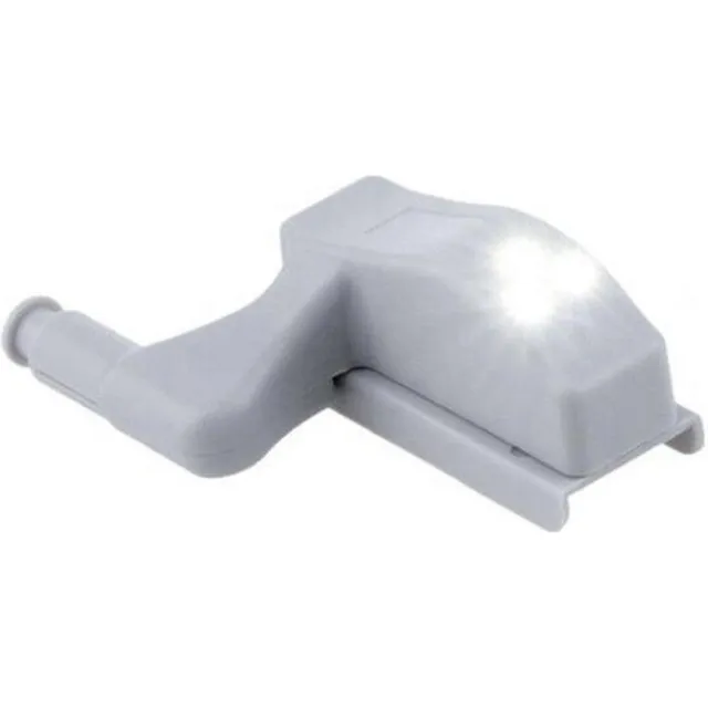 Finnacle Keukenkast verlichting - Lampjes voor in keukenkastje - Kastverlichting - LED lamp op scharnier - LED verlichting - 4 stuks - Scharnier - Kledingkast - Kastdeur - Keukenkast Grijs 4 stuks