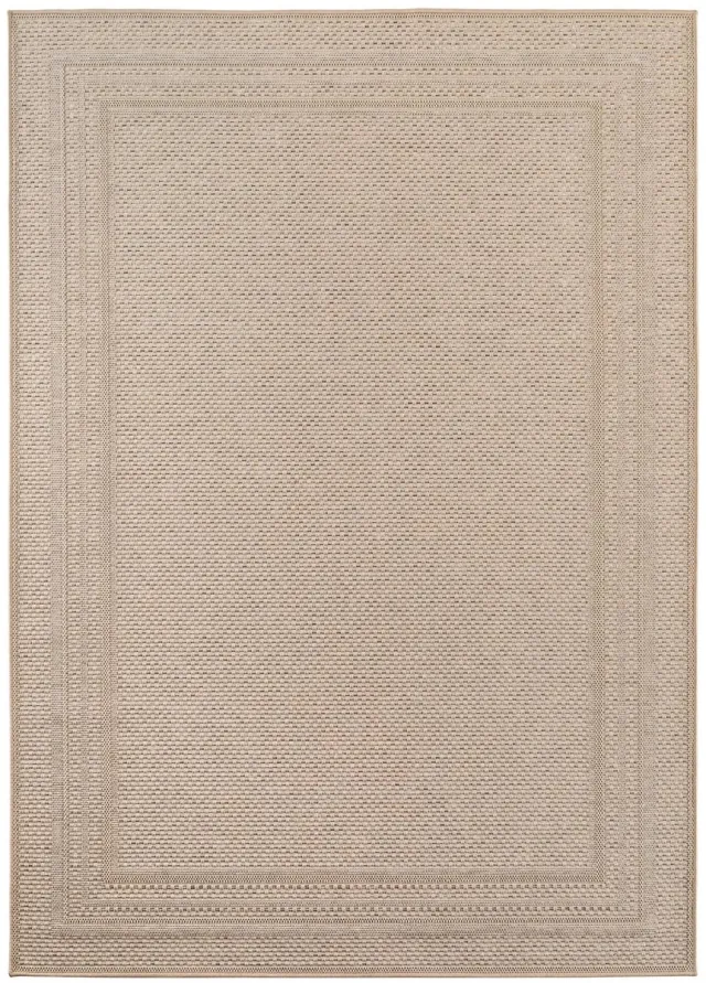 Dutch XXL Buitenkleed | Desert | Kader | Beige | 160x230 cm | Buitentapijt | Tuintapijt