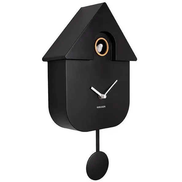 Karlsson Modern Cuckoo koekoeksklok zwart