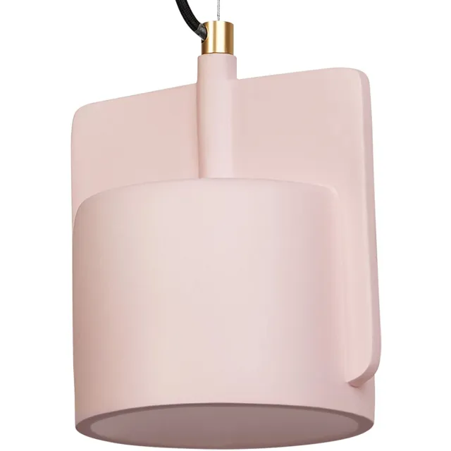 Osram Decor Mold decoratieve hanglamp met gegoten betonnen lampenkap, 225 mm, met E27 fitting, IP20, roze