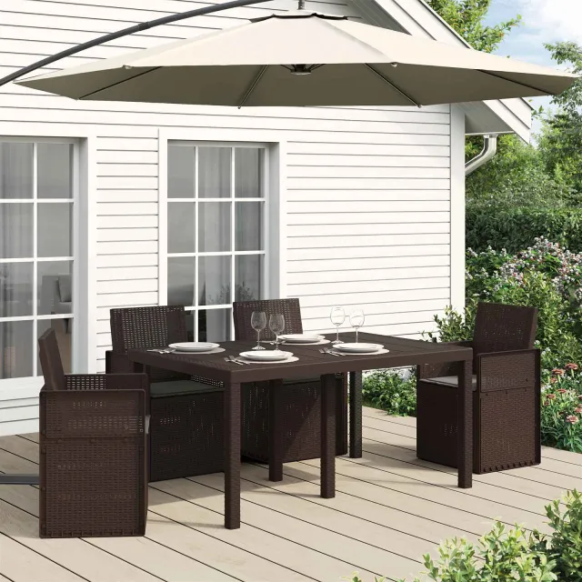 vidaXL Zitkussens 4 st Polyester Antraciet 47 x 36 x 2 cm
