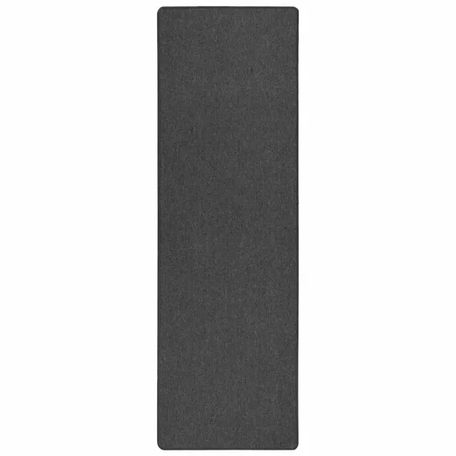 vidaXL Tapijt - Loper - Donkergrijs - 100 - x - 250 - cm - 100% - Polypropyleen