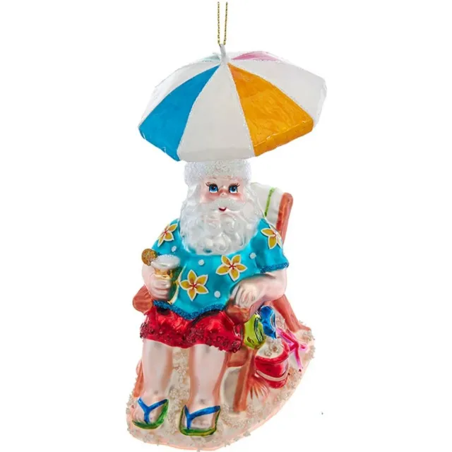Kurt S. Adler Kurt Adler Kerstman kersthanger - 12,7cm Blauw