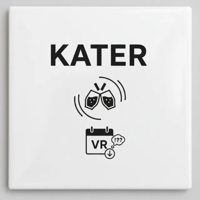 Nevolis “Kater” Tegel – Grappige Kater & Drink Humor – Bar- & Keukendecoratie – Keramische Tegel 15 × 15 cm Multi Color