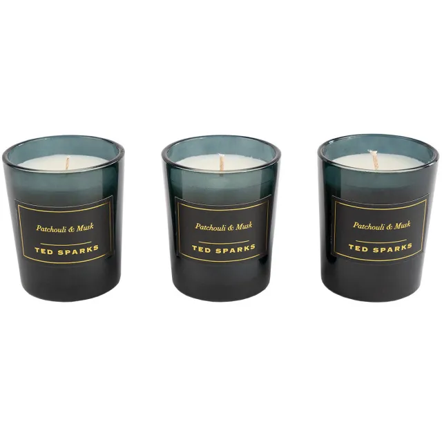 Ted Sparks geschenkset- Patchouli & Musk Zwart