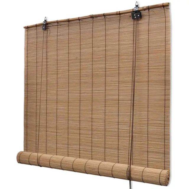 vidaXL Rolgordijn 120x160 cm bamboe bruin