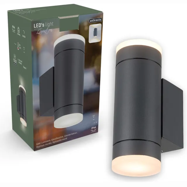 LED's Light AllWeather dubbele buitenlamp - Schijnt naar boven & beneden - IP44 - Antraciet