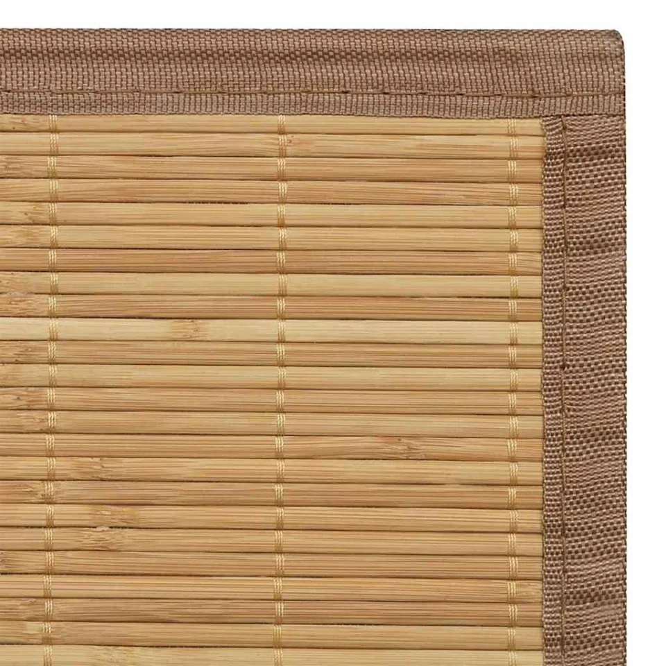 vidaXL Tapijt rechthoekig 80x200 cm bamboe bruin, foto 4