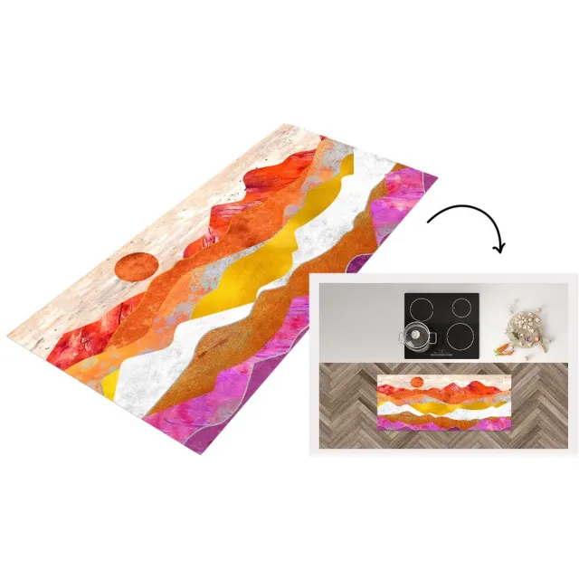 KitchenYeah Keukenloper - Loper keuken - Lesbian - Pride - Goud - Keukenloper vinyl Multicolor